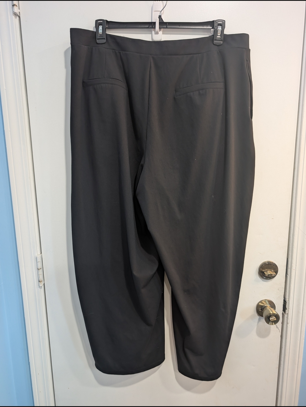 Halara Flex DayStretch Asymmetric High Waisted Barrel Leg Black Size 2XL - Picture 7 of 7
